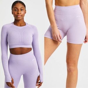 AYBL lilac long sleeve and short SET